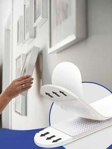 12pcs Damage-Free Frame Fasteners, Double-Sided Hook & Loop Design, Easy To Install And Remove, Suitable For Remote Controls, Frames, Sockets, Etc.