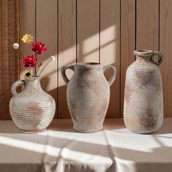 French Countryside Creative Ceramic Vase, Flower Arrangement, Home Decor, Living Room Dining Table, Desktop Decoration, Ceramic Jar, Flower Pot, Wedding Decoration, Floral Ware