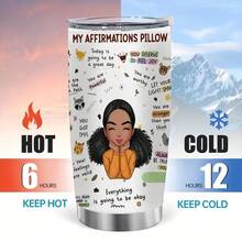 1 pièce, Gobelet isotherme en acier inoxydable à double paroi de 20 oz/591 ml, cadeau unique pour sœurs, mères, tasse classique convenant aux boissons chaudes ou froides comme le café, le lait, le thé ou l'eau