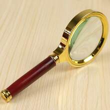10X Magnifying Glass With Rosewood Handle, Suitable For Reading Books And Newspapers, Insect Observation, Hobbies, And Classroom Science Teaching - Multicolor - View 5