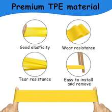 Child seat foot activity belt pack of 6 ADHD rehabilitation chair strap yoga elastic ring 1x Yellow 0.4mm strap 1x Green 0.4mm strap 1x Light pink 0.6mm strap 1x Pink 0.6mm strap 1x Blue 0.6mm strap