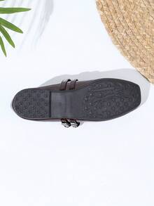 Women's Vintage Mary Jane Flats With Double Strap, Suitable For All Seasons - 棕色 - 查看 6