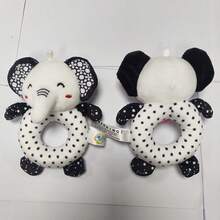 Black & White Baby Rattle Toys, Cartoon Animal Shaped Paper Stick Shaker, Suitable For 0-3 Years Old Infants - Multicolor - View 10