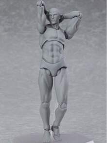 全新艺术娃娃，精致BJD素体，纤细肌肉型男女收藏娃娃 - 动漫迷的理想之选，可摆出多种姿势 | 艺术表现力 | 复杂关节结构，动漫角色 - 惊喜礼物、生日礼物、圣诞礼物、万圣节礼物、馈赠佳品，完美礼物 - 彩色 - 查看 13