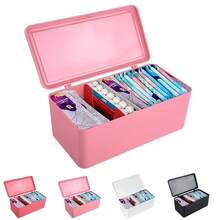 Pad And Tampon Organizer For Bathroom,Sanitary Napkin Holder, Pad And Tampon Organizer For Period, Sanitary Napkin Storage Container, Light Pink{Inchcolorinch:InchPinkinch} - 粉色 - 查看 1