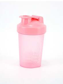 1 件 400 毫升 14 盎司摇摇杯蛋白奶昔、摇摇杯、健身奶昔杯、运动水杯、带搅拌球的摇摇杯，可轻松添加混合勺和液体，浮雕标记可测量盎司和毫升，非常适合蛋白奶昔、冰沙和补充剂，可作为礼物送给女朋友