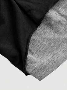 Camiseta 2 en 1 para mujer, top con lazo, top de punto otoñal, top de manga larga, ropa para la vuelta al cole. - Negro - Ver 5