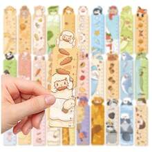 30张动物造型尺子书签，简约艺术文具创意纸质书签，小卡片，可用于书籍装饰和阅读标记 - 彩色 - 查看 4