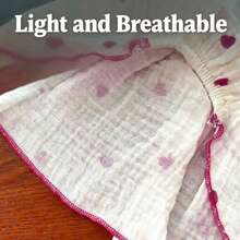 Cute Heart Print Dog Cat Dress With Bow Decoration - Perfect For Birthdays And Holidays - Ideal For Small, Medium, And Large Dogs And Kittens