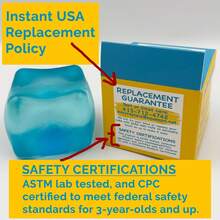 Blue Squishy Stress Relief Toy – Perfect For Kids & Adults| Ideal Gift For All Ages - Blue - View 4