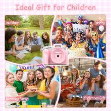 Cámara digital retro mini, 1080P alta definición 48 megapíxeles, incluye luz de relleno LED y tarjeta de 32GB, admite zoom digital 18X, opción portátil ideal para estudiantes adolescentes, regalo perfecto de Navidad, cumpleaños - Multicolor - Ver 3