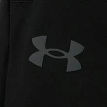 Under Armour 男士弹力梭织慢跑裤，黑色，休闲训练运动裤 1382119-001 - 黑色 - 查看 4