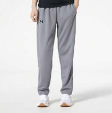 Under Armour Unisex Casual Straight-Leg Fitness Running Training Loose-Fitting Sports Pants - Grey - View 2