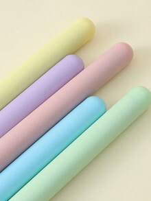 1/3/5pcs Random Color Telescopic Stainless Steel Teaching Stick - Perfect For Classroom And Home Teaching, Easy To Use Finger Reading Tool Durable And Lightweight