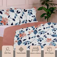 3-Piece Queen Size Bedspread Set, Patchwork Quilt, Ultra Double-Sided - 查看 4