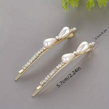 Pinza de pelo de estilo de alta gama en forma de T para flequillo y lados, 2024 nuevo modelo - Arcos dobles [2 piezas] - Ver 4