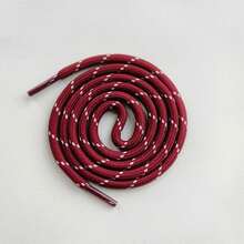 1 Pair Burgundy Geometric Pattern Casual Beach Polyester Rope Sandals, Versatile For Outdoor Use All Year Round - Burgundy - View 4