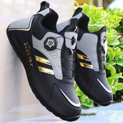 1 Pair Men's Casual Sneakers, Outdoor Fashion Men's Shoes, Soft-Sole Comfortable Men's Skate Shoes, Street-Style Basketball Shoes, Suitable For All Seasons/Fitness/Hiking/College Wear, Black