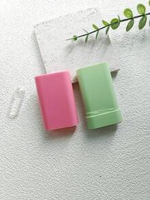 1pc 20g Flat Square Deodorant Stick Empty Container, Twist-Up Deodorant Tube, Blush Compact, Inexpensive, Christmas Gift, Cosmetics, Makeup Tools, Cheap Items, Gift, Women's Gift, Christmas Gift,Giveaways,Travel,Cheap Stuff,Travel Essential - Multicolor - View 9