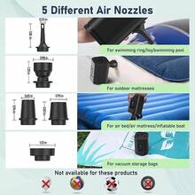 RAF 便携式真空泵,适用于衣物、床垫等,迷你电动气泵,无线气泵,露营必备,便携式无线空气压缩机,充气/放气泵,适用于充气垫、气垫床、船只、游泳圈,情人节和圣诞节礼物折扣 - 彩色 - 查看 11