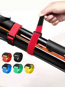 2 chiếc dây buộc cần câu, dây đeo vai, khóa dán, dây buộc thắt lưng, dây buộc cần câu, dụng cụ câu cá ngoài trời - Nhiều màu - Xem 3