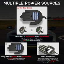 1PC-LED Gesture Light, Fun Car Decorative Light USB Interface, Adhesive Backing For Easy Installation Three Gesture Light Modes, Remote Control Operation-Car Accessories\Car\Car Accessories For Woman\Car Essentials\Christmas - Pink - View 4
