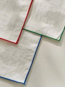 2/6/12/240pcs European Simple Soft Ruched Textured Solid Color Washable Reusable Cloth Napkins/Dish Towels For Wedding, Holiday Decor, Home Decoration - Multicolor - View 10