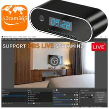 AIACMEA 这款WiFi安防摄像头时钟具备1080P高清夜视、移动侦测报警、循环录像、2.4GHz WiFi、USB供电和锂电池备用功能，支持远程实时查看和警报器报警——易于安装，适用于家庭、办公室、仓库监控。这款便携式智能安防摄像头配备数字时钟显示和2600mAh电池，是室内监控的理想之选。 - 黑色 - 查看 5