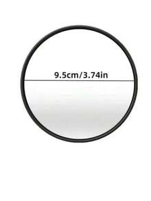 Espelho de parede redondo decorativo de 1 peça - Espelho horizontal de parede de corpo inteiro com moldura de plástico, sem necessidade de eletricidade | Decoração decorativa para sala de estar, quarto, hall de entrada, decoração de parede de banheiro, espelho de selfie para experimentar roupas, decoração de quarto, decoração de camarim, decoração de quarto individual