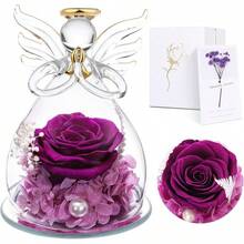 Valentinstagsgeschenke für Frauen |   Ewige Infinity Blaue Rosen im Glas mit Licht |   Konservierte Blumen Mit Geschenkbox |   Für Frauen, Mama, Oma, Freundin |   Zum Valentinstag, Muttertag–Deko & Geschenk ​