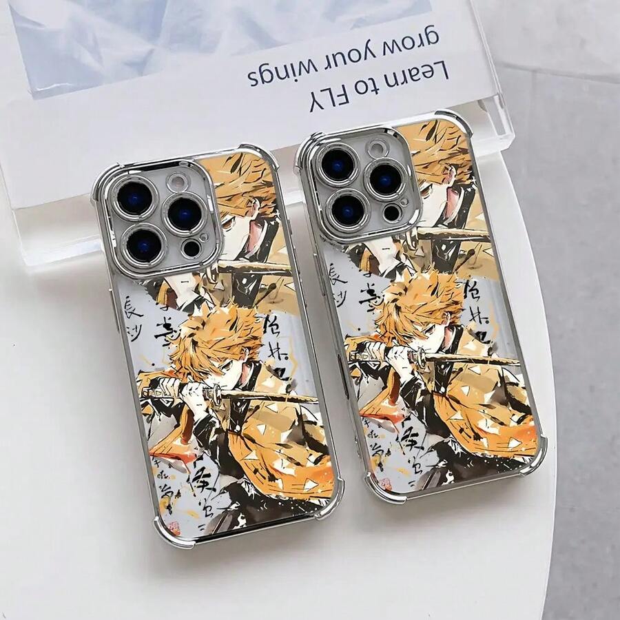 Funda de teléfono de anime genial Demon para iPhone 16 15 14 13 12 11 Pro Max X XR XS Max 8 7 Plus, a prueba de golpes, transparente y suave. - Mezcla de colores - Ver 1