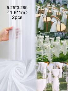 Rèm voan mỏng cưới 26ft, rèm vải voan trang trí trần nhà, dùng cho đám cưới, nhà cửa, trang trí phòng, tiệc sinh nhật cô dâu, lễ tốt nghiệp, trang trí khách sạn, trang trí đám cưới - trắng - Xem 14