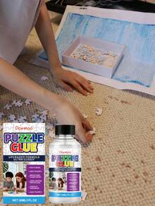 DOWMOO Puzzle Glue Set, Handmade DIY Puzzle Transparent Adhesive, Non-Yellowing Glue For Students And Office Use