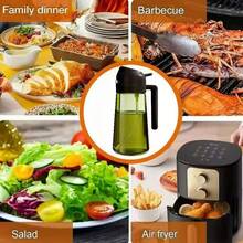 2 In 1 Oil Dispenser, Portable Oil Pour Bottle, Olive Oil Sprayer And Oil Dispenser For Cooking, Grilling, Salad -, Great For Kitchen Use, Kitchen Oil Dispenser - màu nâu - Xem 9