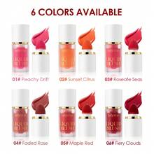 Julystar 1pc Dual-Use Lip & Cheek Cream Blush, Portable Matte Nude Face Contour Liquid Blush, Daily, Party, Stage Makeup, Christmas Holiday Facial Cosmetics - 彩色 - 查看 9