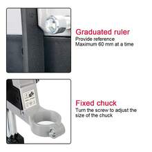 Soporte eléctrico para taladro para trabajos de madera, base giratoria para herramienta, soporte para taladro, accesorios para amoladora eléctrica, base de taladro de banco de 400 mm