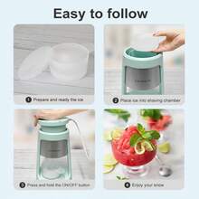 CROWNFUL Shaved Ice Machine With 2 Cups - Snow Cone Maker For DIY Frozen Drinks, Easy Home Dessert Maker, Sweet Gift For Teens/Friends - US B Type Plug(110-127V) - View 7