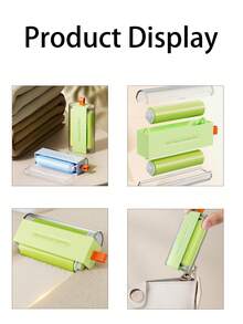 Washable Hair Sticking Device With Lid, Portable Clothing Hair Remover, Pet Hair And Dust Cleaning Artifact - Multicolor - View 3