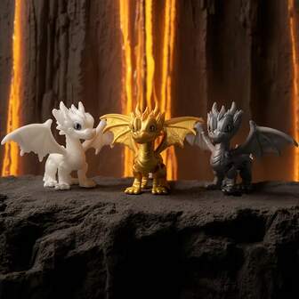 3D打印激光龙模型 - 收藏摆件，家居及办公装饰 - 适用于圣诞节、万圣节、复活节及全年展示 - 电子游戏主题，塑料材质，无需用电