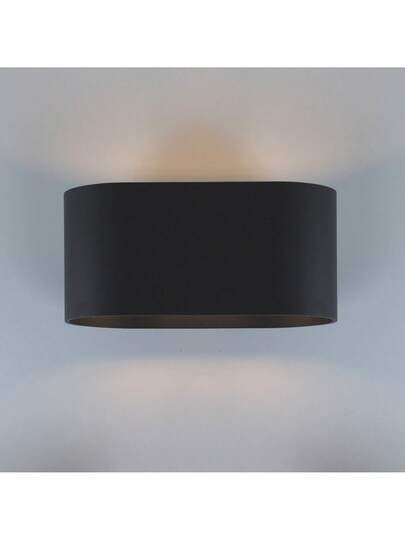 Alpinaluz Pack Of Zwart Aluminum Indoor Wand Sconces Up Down Lighting, G9 Socket (Bulb Not Included) view 2