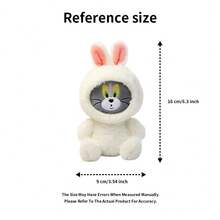 Tom And Jerry Jerry Mouse Bunny Cosplay Plush Keychain - Cute Cartoon Character Soft Stuffed Bag Charm, Kawaii Rabbit Outfit Key Ring For Kids Adults, Collectible Anime Plushie Key Accessory, Perfect Gift For Fans Of Classic Animation - Multicolor - View 4