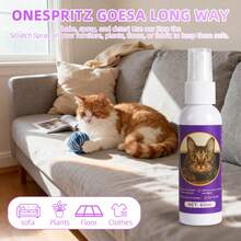 HERB ANGEL Cat Spray 2.03Oz (60ml), Cat Deterrent Spray, Natural Anti Cat Spray, Anti Scratch Training Aids For Indoor And Outdoor, Furniture, Sofa, Blanket, Curtain, Plants,  Alcohol Free Formula,Christmas,Halloween,Stocking Stuffers,Christmas, Christmas Gifts - 60ml - View 5
