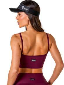 Basic Fitness Top In Polyamide - Purple - View 3