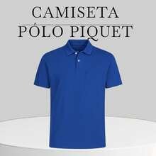 Basic Piqué Polo Shirt With Pocket - Royal Blue - View 2