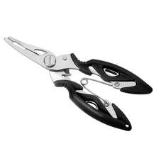 2PCS Fishing Pliers Scissors Line Cutter Braid Split Ring Tool Lip Grip TACKLE - Black - View 10