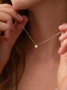 S925 Sterling Silver Necklace Four-Leaf Clover Necklace Women's Necklace For Daily Wear Fine Necklace Silver Necklace Fashionable Women Pendant Necklaces Silver Fine Chain Necklaces Gold Necklace