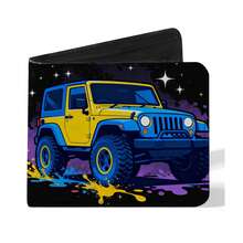 时尚青少年男孩钱包，采用耐用面料，饰有越野车、游戏、相框印花图案，拉链封口，配有零钱包、身份证窗口和信用卡槽，时尚美观的设计，适合男孩工作、旅行和出差。 - 均碼 - 查看 13