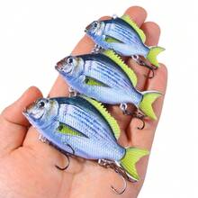 HENGJIA 1pc VIB Soft Lure 12.5g 25g 32g Realistic Design Dynamic Swimming Lure Vibrating Sinking Type Saltwater Fishing Lure Wobbling Lure - Multicolor - View 4