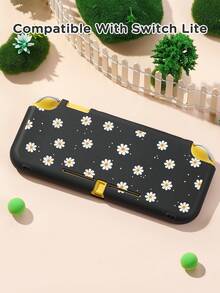 花朵图案保护壳（兼容Switch）,兼容Switch OLED/Switch Ns/New Switch2(2025),无需拆卸保护壳即可安装于底座