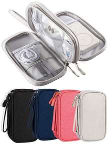 紧凑型多功能旅行数据线整理器 - 耐用的电缆、充电器和配件盒 - 彩色 - 查看 5